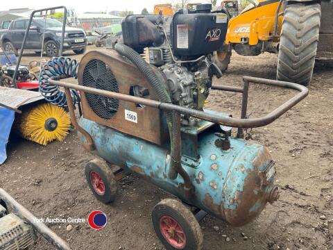 Diesel air compressor, starts and runs