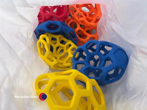 10 x Large roxy rollers ball dog toys