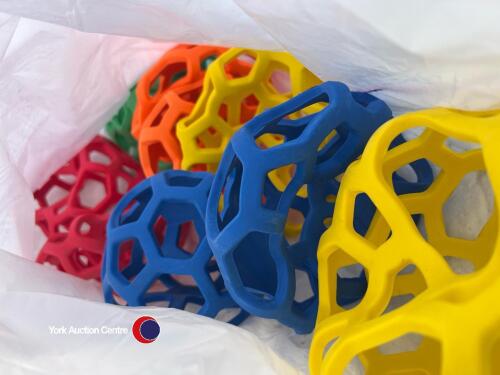 10 x large roxy roller ball dog toys