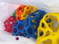 10 x large roxy roller ball dog toys