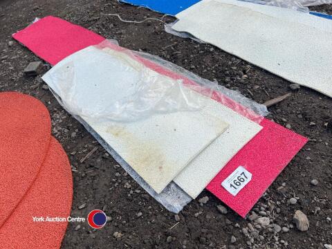 Red with white contact rubber seesaw skin