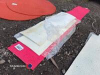 Red with white contact rubber seesaw skin - 2