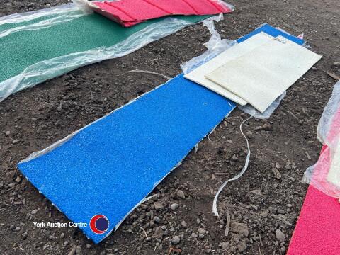 Blue with white contact rubber seesaw skin
