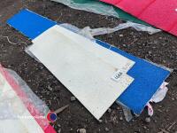 Blue with white contact rubber seesaw skin - 2