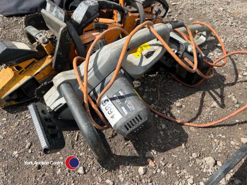 2 x Titan electric chainsaws