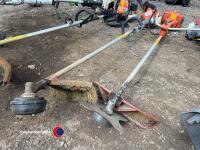 2 x Husqvarna petrol brush cutters