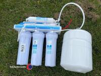 Reverse Osmosis water filtration unit