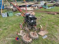 Wolsley petrol garden rotavator c/w ridging bodies - 2