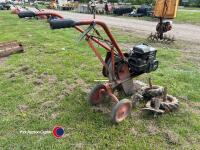 Wolsley petrol garden rotavator c/w ridging bodies - 3