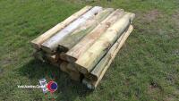 15 x rustic sleepers raised beds etc