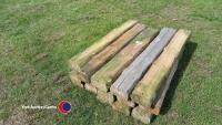 15 x rustic sleepers raised beds etc - 2