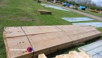 Bundles of timber purlins