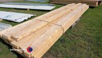 Bundles of timber purlins