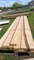 Bundles of timber purlins - 2