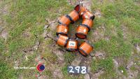 10 drainage couplings 100mm diameter