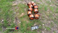 10 drainage couplings 100mm diameter