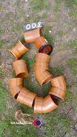 10 drainage bends assorted 100mm diameter