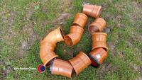 10 drainage bends assorted 100mm diameter - 2