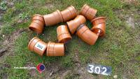 10 drainage bends assorted 100mm diameter