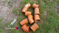 10 drainage bends assorted 100mm diameter - 2