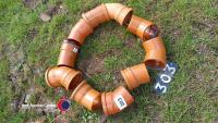 10 drainage bends assorted 100mm diameter