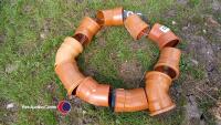 10 drainage bends assorted 100mm diameter - 2