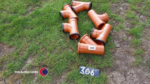6 drainage junctions 100mm diameter