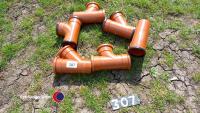 6 drainage junctions 100mm diameter