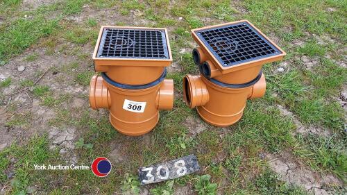 2 compact drainage gully 100mm diameter