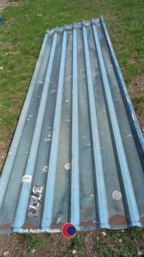 10 x roof sheets 130in long (around 11ft) by 42in wide (round 3.5ft)