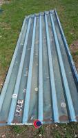 10 x roof sheets 130in long (around 11ft) by 42in wide (round 3.5ft)