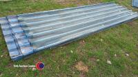 10 x roof sheets 130in long (around 11ft) by 42in wide (round 3.5ft) - 3