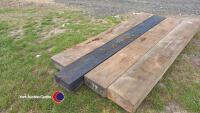 4 x redwood sleepers (new) - 2
