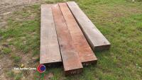 4 x redwood sleepers (new) - 2
