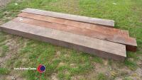 4 x redwood sleepers (new) - 3
