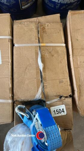 10 x 10m ratchet straps, new