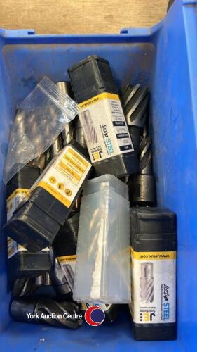 Mag drill bits and steel drill bits, new and old