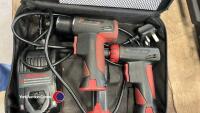 Snap-On cordless impact wrench and screwdriver set with x3 batteries, charger, case and manual GWO