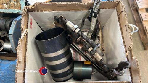 2 valve compressors, 3 piston ring clamps, cylinder honing tool