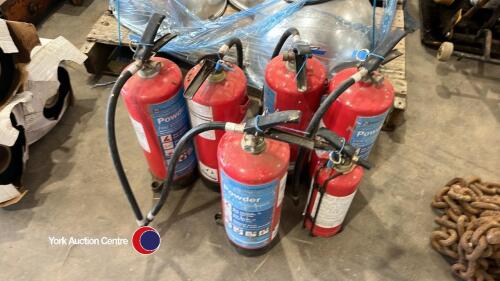 6 x fire extinguishers, brand new
