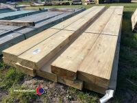 Approx 9in x 142in x 8in x 3in Timber