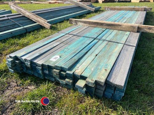 Approx 142in x 1.5in x 1in Timber