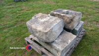 Pallets of reclaimed sandstone - 2