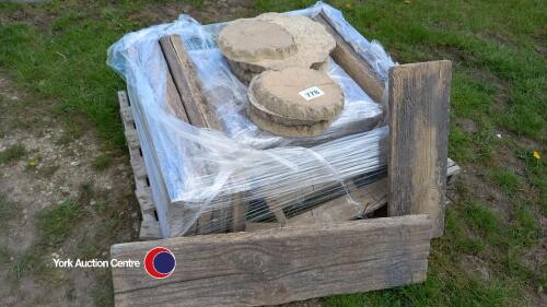 Pallet of stepping stones