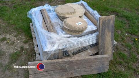 Pallet of stepping stones