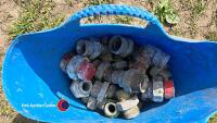 Quantity of new shop soiled hydraulic fittings