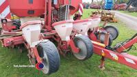 Kverneland 8 row maize drill, hydraulic folding, fertiliser hopper, 2010, vgc, control box in office - 2