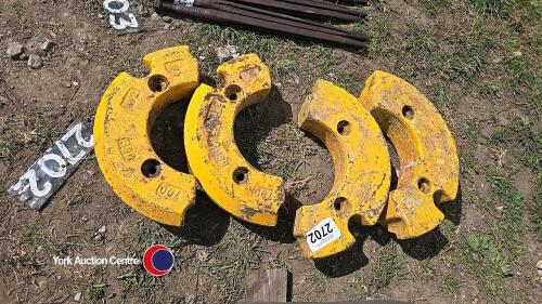 4 x JD wheel weights