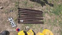 9 x muck fork tines, 24in long - 2