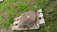 Manhole drain covers and frame